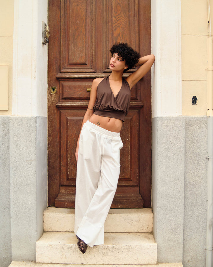Vela bow topㅣBrown