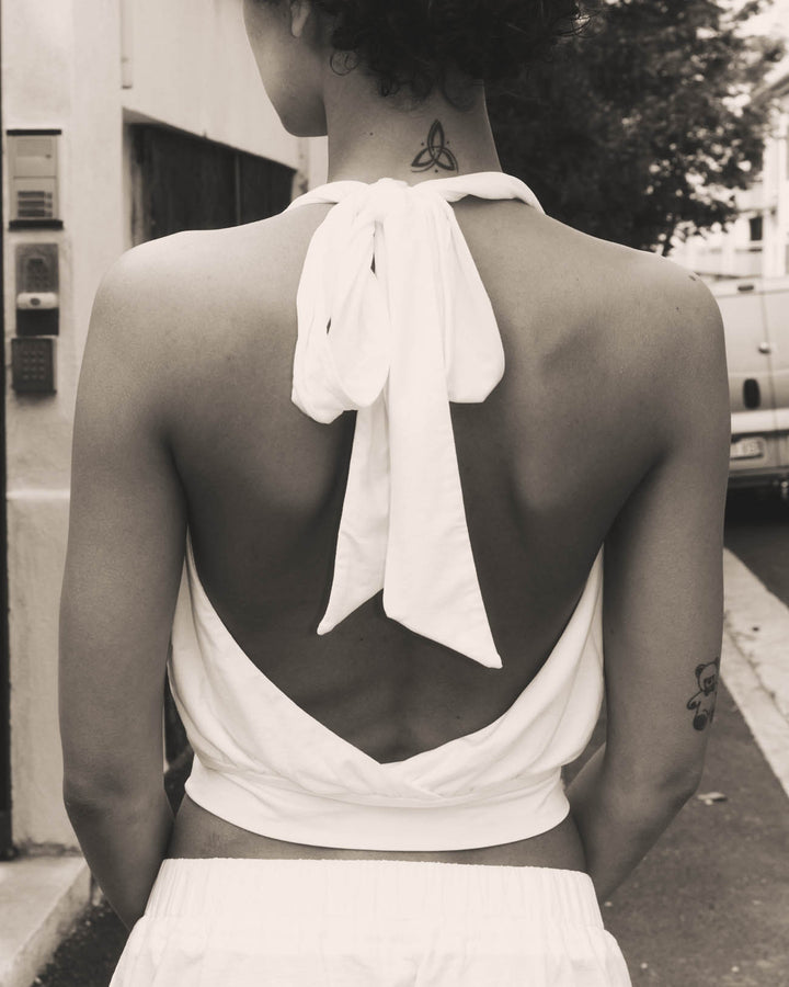 Vela bow topㅣWhite