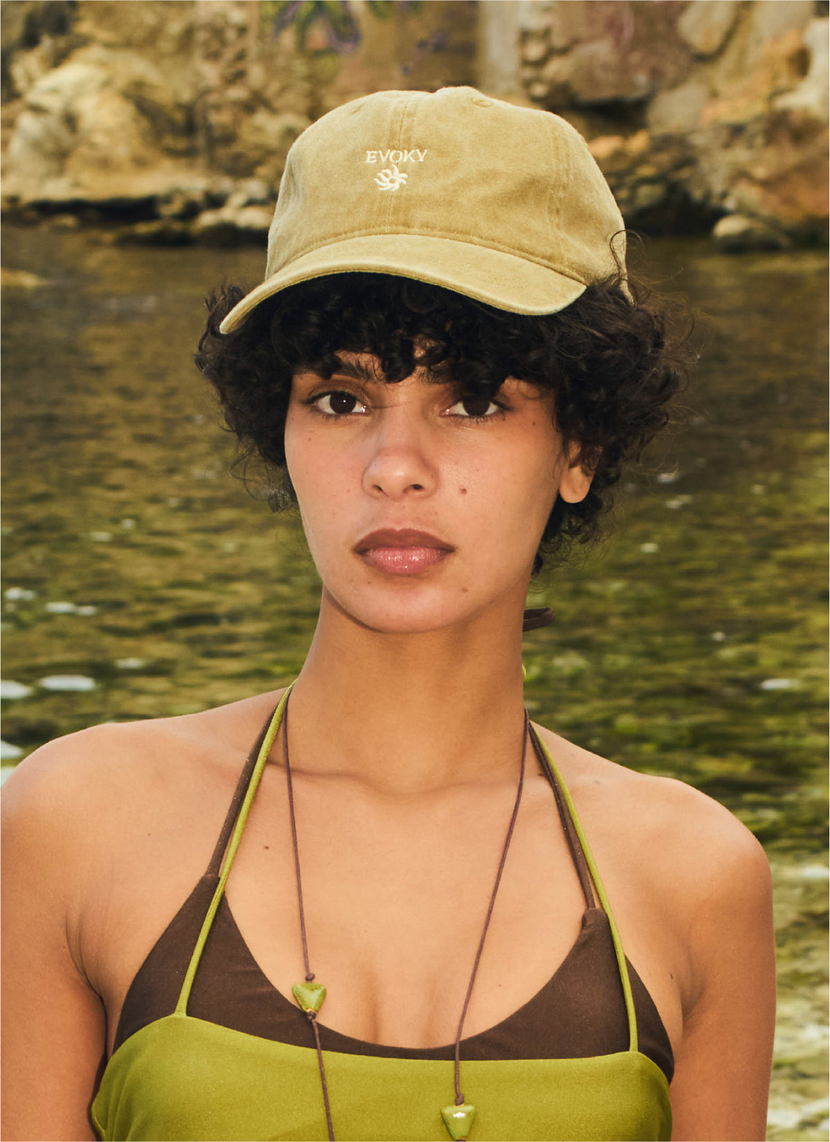 Lio washed capㅣKhaki