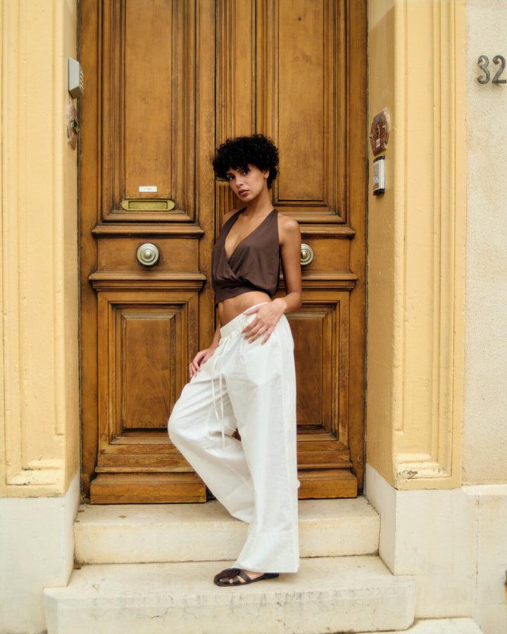 Vela bow topㅣBrown