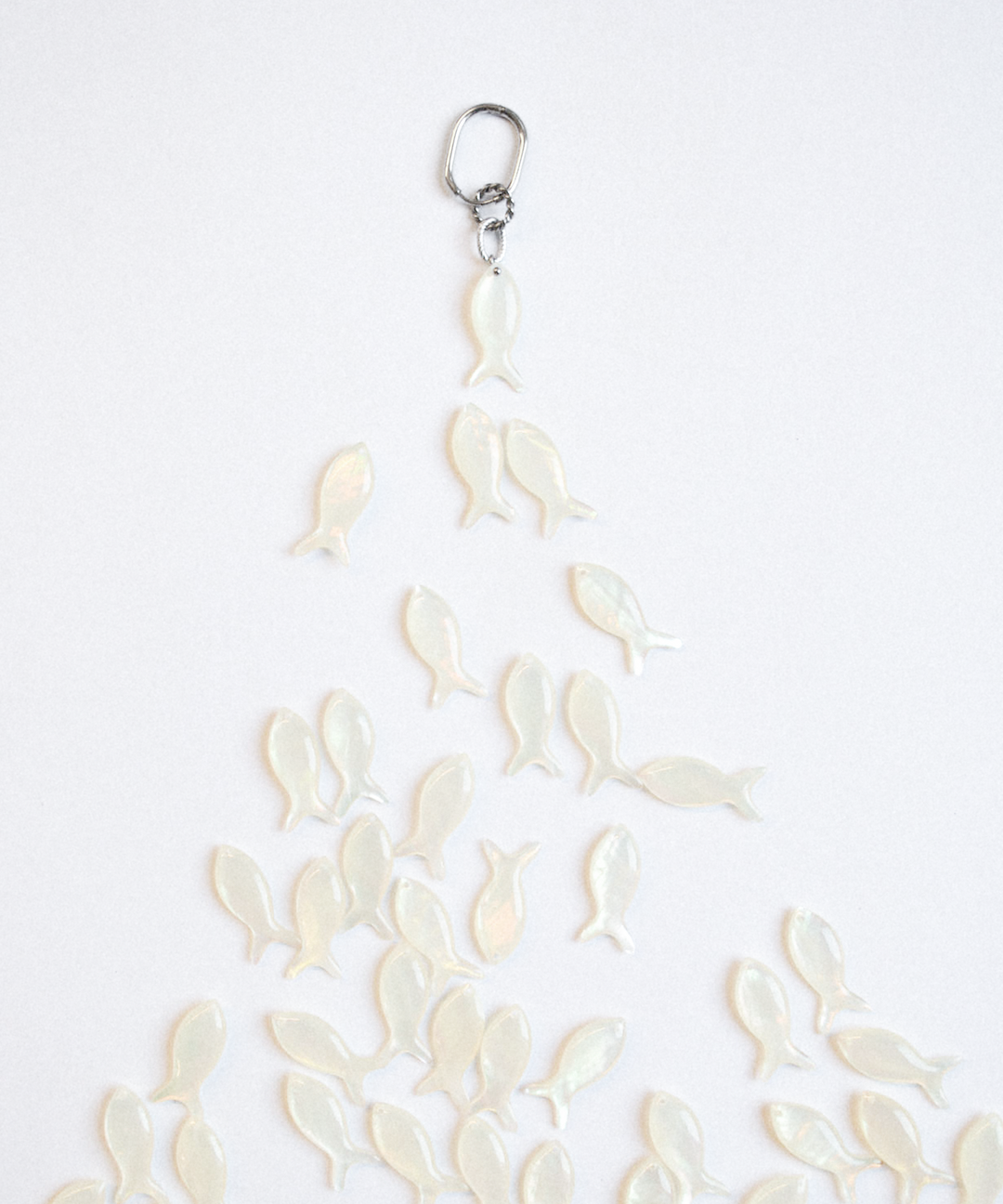 Nacre fish charm