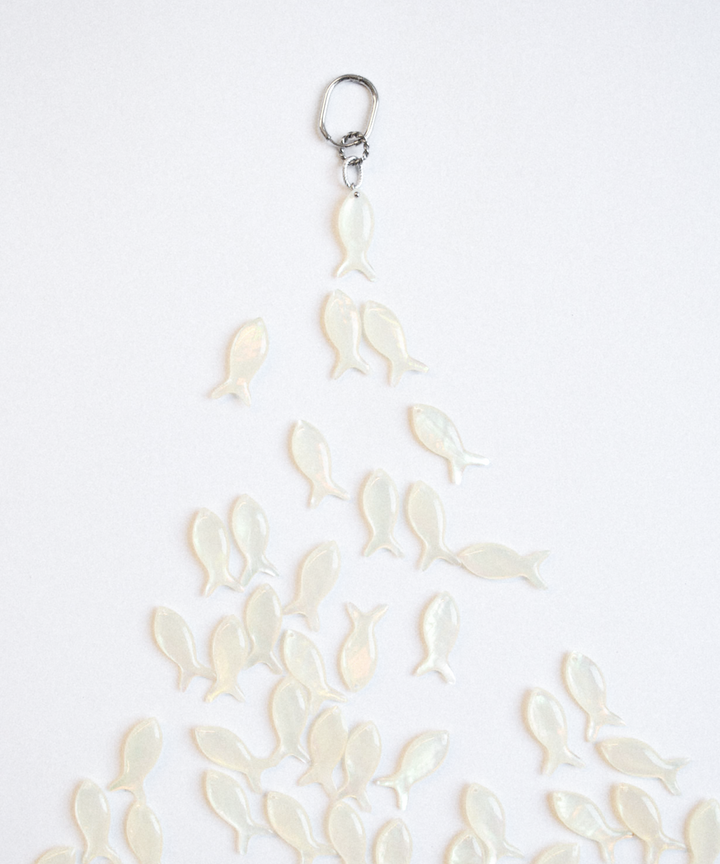 Nacre fish charm