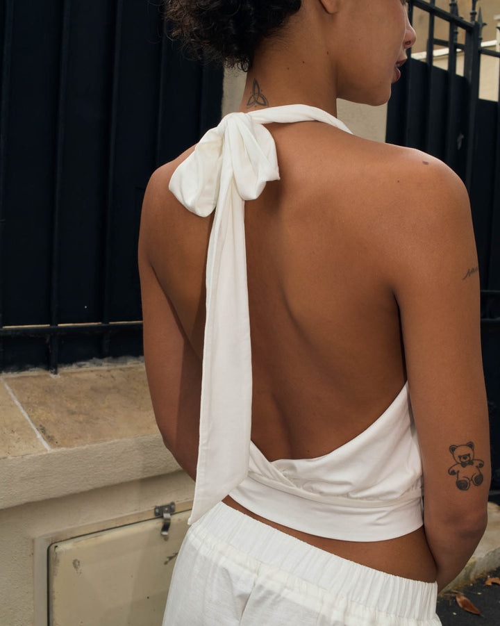Vela bow topㅣWhite