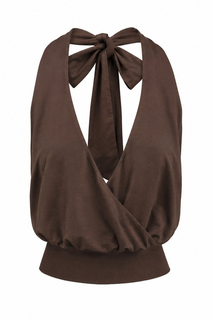 Vela bow topㅣBrown